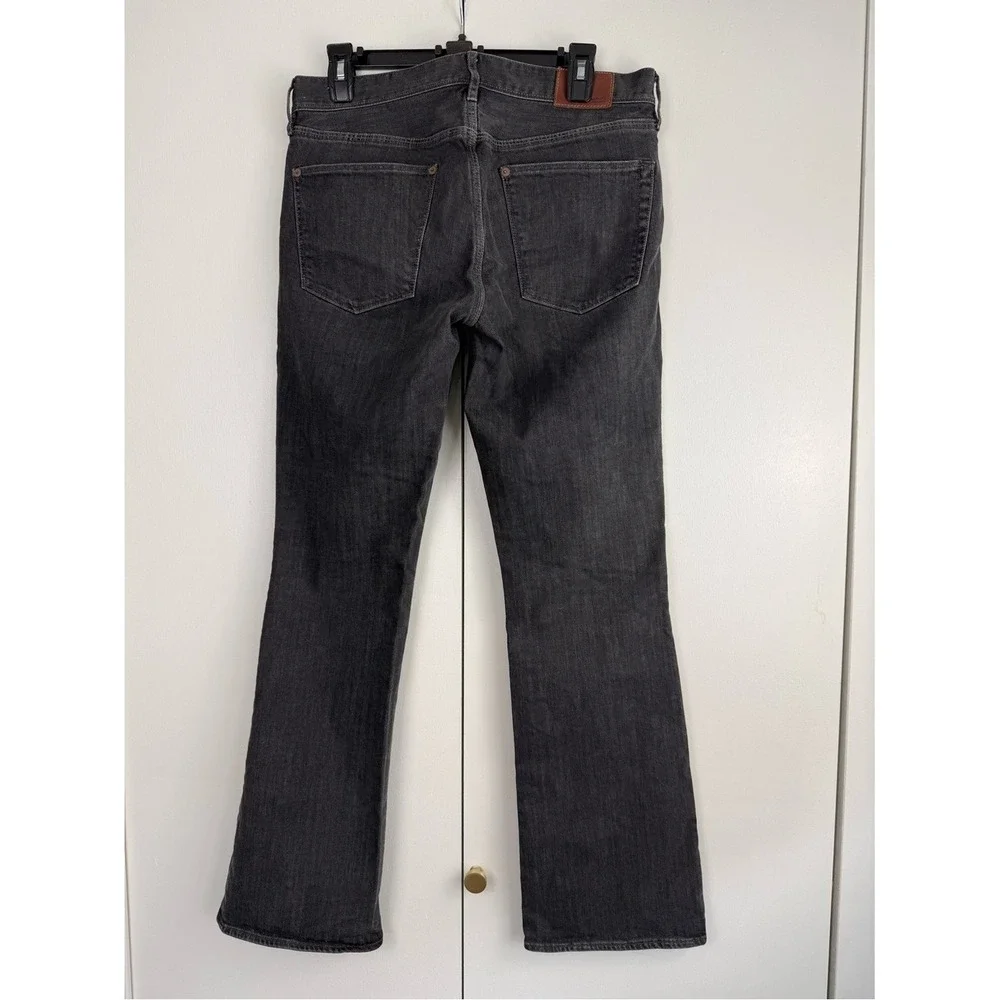 Madewell Mens‎ Black Straight Leg Denim Jeans Authentic Flex Size 30x32 Eco